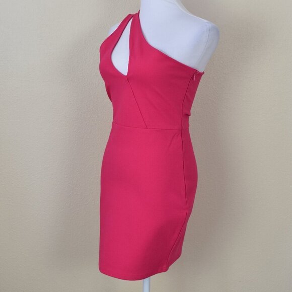 Superdown Nava Asymmetrical One Shoulder Mini Dress - M - Picture 3 of 8